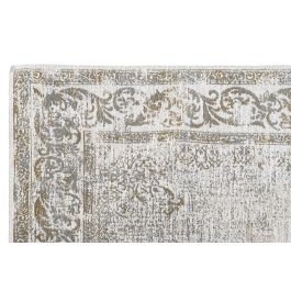 DKD Home Decor Alfombra Medil Arabe Verde Marron Claro Algodon Chenilla Poliester 240 x 60 cm