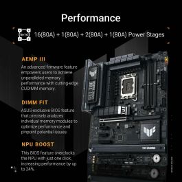 ASUS TUF GAMING Z890-PLUS WiFi Placa Base LGA1851 con Chipset Intel Z890, DDR5, ATX