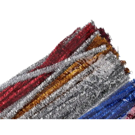 Liderpapel Limpiapipas de chenilla 30 cm colores brillantes surtidos bolsa de 100 unidades