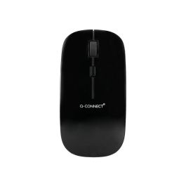 Raton Q-Connect Optico Inalambrico Silencioso Dpi 800-1200-1600 Pilas Aaa Negro