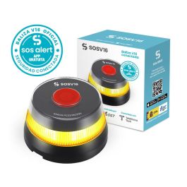 Sosv16 Baliza V16 de Emergencia Homologada Conectada Geolocalizable DGT 3.0 SOSV16