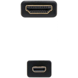 Cable HDMI a Micro HDMI NANOCABLE 10.15.3501 Negro 80 cm