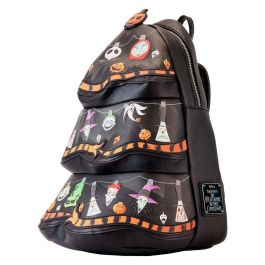 Loungefly Mini Mochila El Extraño Mundo de Jack con Árbol de Luces Disney Pesadilla Antes de Navidad Cuero Vegano 33cm