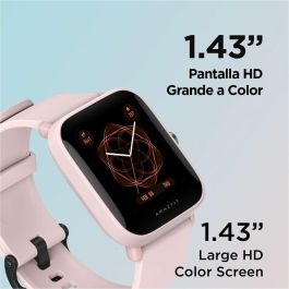 Smartwatch Amazfit Bip U Pro 1,43" GPS Bluetooth Negro Rosa 1,43" Smartwatch Amazfit Bip U Pro 1,43" GPS Bluetooth Negro Rosa 1,43"