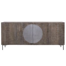 Aparador DKD Home Decor Marrón oscuro Gris oscuro Metal Madera de mango 180 x 40 x 80 cm