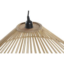 DKD Home Decor Lámpara de Techo Balines 57x21x57 cm (2 Unidades) Ratán Marrón Negro E27 50W