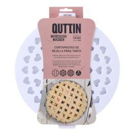 Quttin Cortador de Masa para Pastel Celosía Redondo 30.2 cm x 34 cm x 2 cm (6 Unidades)