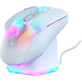 Turtle Beach TUR0731855711017 Ratón Inalámbrico para Juegos Kone XP Air con Estación de Carga, Blanco