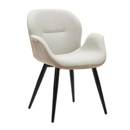 Silla Loft DKD Home Decor Beige Negro 62 x 83 x 62 cm (2 Unidades) Precio: 258.89999982. SKU: B15KR4DC96