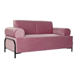 Sofa Moderno DKD Home Decor Rosa Negro 76 x 76 x 154 cm Precio: 391.40717. SKU: B13RCA4V7M