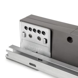 Emuca Juego de 2 distanciadores laterales para bastidor Quartz, Plástico, Titanio, 2 ud