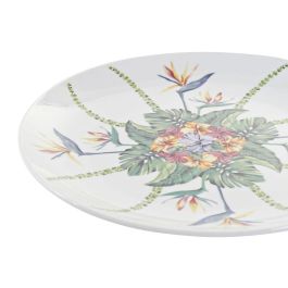 Vajilla Tropical DKD Home Decor Multicolor Blanco 27 x 2.5 x 27 cm Set de 18 Vajilla Tropical DKD Home Decor Multicolor Blanco 27 x 2.5 x 27 cm Set de 18