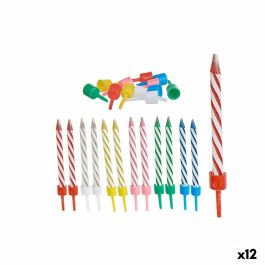 Set de Velas Cumpleaños Multicolor (12 Unidades)