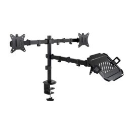 TooQ DB1202TN-B Soporte de Mesa para 2 Monitores 17"-32" VESA 75x75/100x100 y 1 Portátil 12"-17", Giratorio/Inclinable, hasta 9kg por brazo, Negro Precio: 47.68999983. SKU: B16RJDZ67R