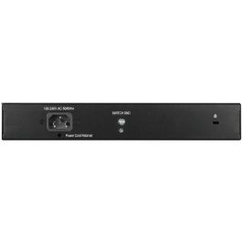 D-Link DGS-1008MP Switch de Red Gigabit PoE+ 8 Puertos 802.3at, 140W de Potencia PoE, No Gestionado, Diseño Silencioso para Escritorio/Rack