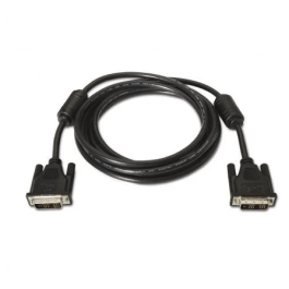 AISENS - CABLE DVI SINGLE LINK 18+1 CON FERRITA, M-M, NEGRO, 1.8M