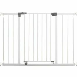 Dreambaby Barrera de seguridad Liberty Extra grande a presión para niños - Fácil instalación, 99-105.5 cm ancho x 75 cm alto - Blanca