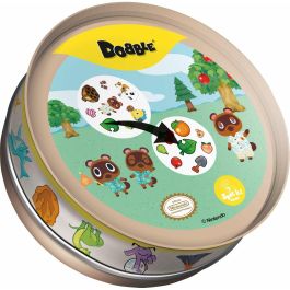 Asmodee ASM3558380126836 Dobble Animal Crossing funda ecológica FR/NL - Juego de Cartas Rápido y Divertido