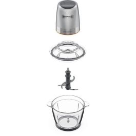 Kenwood CHP62.400SI Robot Multifunción de Cocina, 500W de Potencia, Capacidad Total de 1.2 Litros, 2 Velocidades y Accesorios Variados