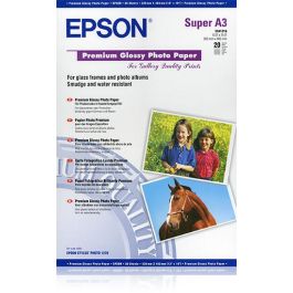Epson Papel Premium Glossy Photo, 20 Hojas de A3+ - 250g/m2 Precio: 29.79000035. SKU: B1569746S9