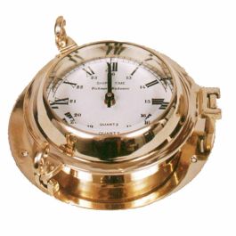 Reloj Pared Vintage DKD Home Decor Dorado 7 x 23 x 23 cm