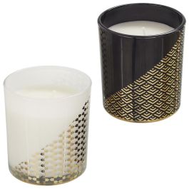 Home Deco Factory Bougie Vela Perfumada con Joya Dorada - Flor de Cerezo o Vainilla