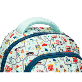 Liderpapel Mochila Multibolsillo Infantil Azul Cars 350x110x270 mm