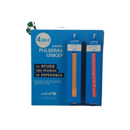 Pulsera Unicef Tela Surtida Expositor De 30
