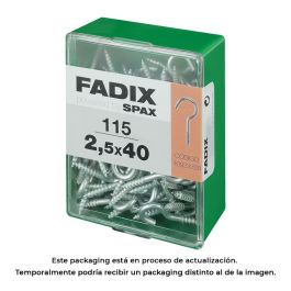 Caja m 115 unid. hembrilla abierta cinc 2,5x40mm fadix