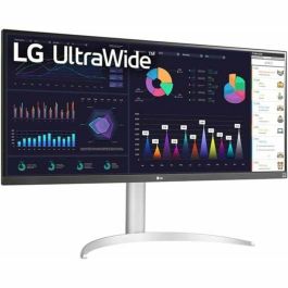 Monitor Profesional Ultrapanorámico LG UltraWide 34WQ650-W 34"/ WFHD/ Multimedia/ Regulable en Altura/ Plata y Blanco