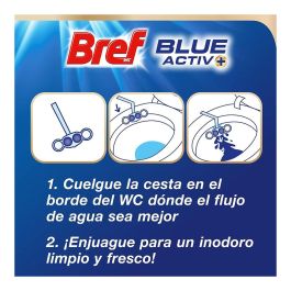 Wc colgador bref activo agua azul y rosa higiene 2+1