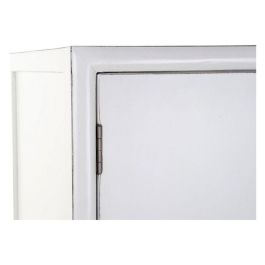 DKD Home Decor Armario Oriental Kamakura Blanco Dorado 120 x 50 x 175 cm Álamo Metal