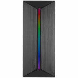 Mars Gaming MC-BLAZE Caja Gaming Semitorre ATX MicroATX Mini-ITX Diseño Moderno con Ventilador FRGB y Tira LED Frontal, Ventana Lateral