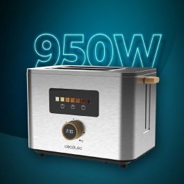 Cecotec 04843 Tostadora 950W para 2 Rebanadas, Acero Inoxidable, Panel Táctil Digital con Pantalla a Color Cecotec 04843 Tostadora 950W para 2 Rebanadas, Acero Inoxidable, Panel Táctil Digital con Pantalla a Color