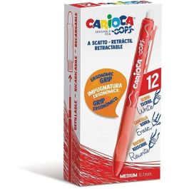Carioca Bolígrafo Tinta Borrable Oops Retráctil 0.7 mm Monocolor Rojo Caja 12 Unidades Precio: 13.50000025. SKU: S8403472