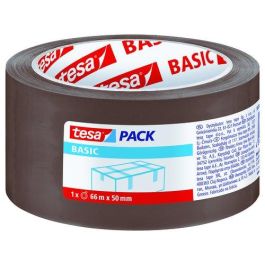 Tesa Cinta Adhesiva de Embalaje Marrón Basic 66 m x 50 mm para Precintado Seguro, Adhesivo sin Disolventes Precio: 1.79000019. SKU: B1GEATNPPB