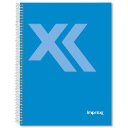 IMPREX Cuaderno Espiral Tapa Forrada A5 80 Hojas 90 gr Rayado 4x4 Azul (Pack de 4 Unidades) (4 Unidades) Precio: 6.69000046. SKU: B1E7XW4ZPD