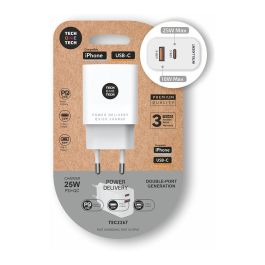 Cargador de Pared Tech One Tech TEC2267/ 1xUSB Tipo-C/ 1xUSB/ 3A/ Blanco Cargador de Pared Tech One Tech TEC2267/ 1xUSB Tipo-C/ 1xUSB/ 3A/ Blanco