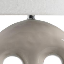 Lámpara Mesa Beige Cerámica Iluminación 35 X 20 X 45 cm
