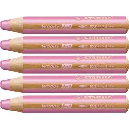 Stabilo Lápices De Colores Woody 3 En 1 - Rosa, Estuche 5 Unidades, Multifunción: Color, Cera, Acuarela Precio: 6.59000001. SKU: B14S8ZQPRT