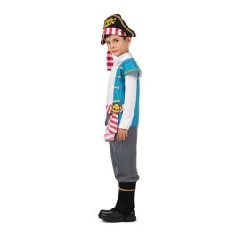 Disfraz pirata gorro, camisa con chaleco y faja, pantalón y cubrebotas talla 5-6 y Disfraz pirata gorro, camisa con chaleco y faja, pantalón y cubrebotas talla 5-6 y