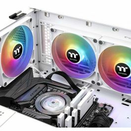 Thermaltake TT CT140 ARGB Sync Ventilador de 140mm para Carcasa PC, 1500 RPM, 77.37 CFM, Blanco (2 Unidades)