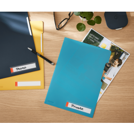 Dosier Angulo Recto Leitz Cosy Pp Reciclable Semi Opaco A4 Azul Pack De 3