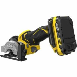 STANLEY FATMAX V20 SFMCM300D2-QW Mini Sierra Circular 75 mm Brushless, 18V Litio, 2 Baterías 2Ah