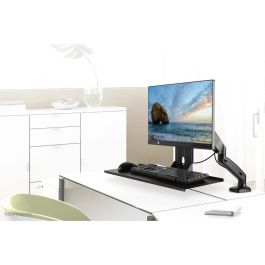 Neomounts Soporte VESA para Teclado y Ratón KEYB-V200BLACK, Negro, Acero, Carga 2kg, Soporte Universal para Teclado y Ratón