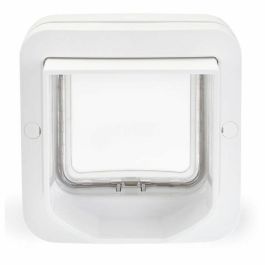 Sureflap DualScan Gatera electrónica con lector de microchip para hasta 32 gatos, control de acceso y salida, Blanca Sureflap DualScan Gatera electrónica con lector de microchip para hasta 32 gatos, control de acceso y salida, Blanca