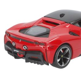 BURAGO Coche Ferrari SF90 Stradale escala 1:24 con puertas de apertura manual y tamaño 24x12x10cm