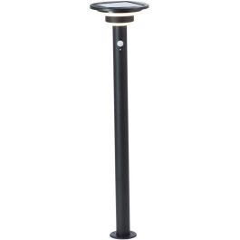 Poste de exterior - BRILLIANT - GARVINA - LED y solar - Detector de movimiento - Acero inoxidable y plástico - 4 W - Negro Precio: 72.88999949. SKU: B12CZG84N6