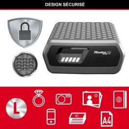 Master Lock Estuche de Seguridad Ignífugo e Impermeable Electrónico 10L