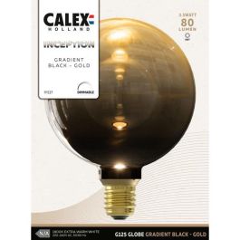 Bombilla LED E27 - CALEX - INCEPTION G125 - 3,5 W - 80 lm - 1800 K - Negro / dorado degradado Bombilla LED E27 - CALEX - INCEPTION G125 - 3,5 W - 80 lm - 1800 K - Negro / dorado degradado